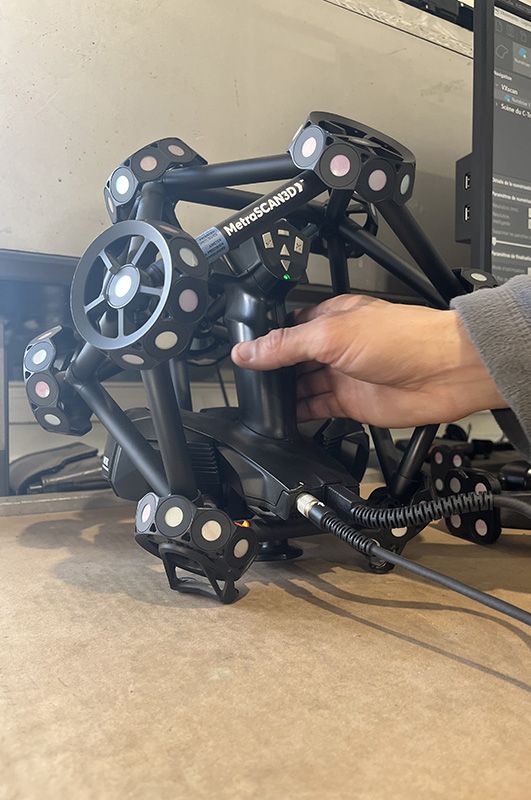 Gros plan du scanner Metrascan  3D